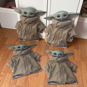 Star Wars  4 baby Yoda  cardboard standee cutouts